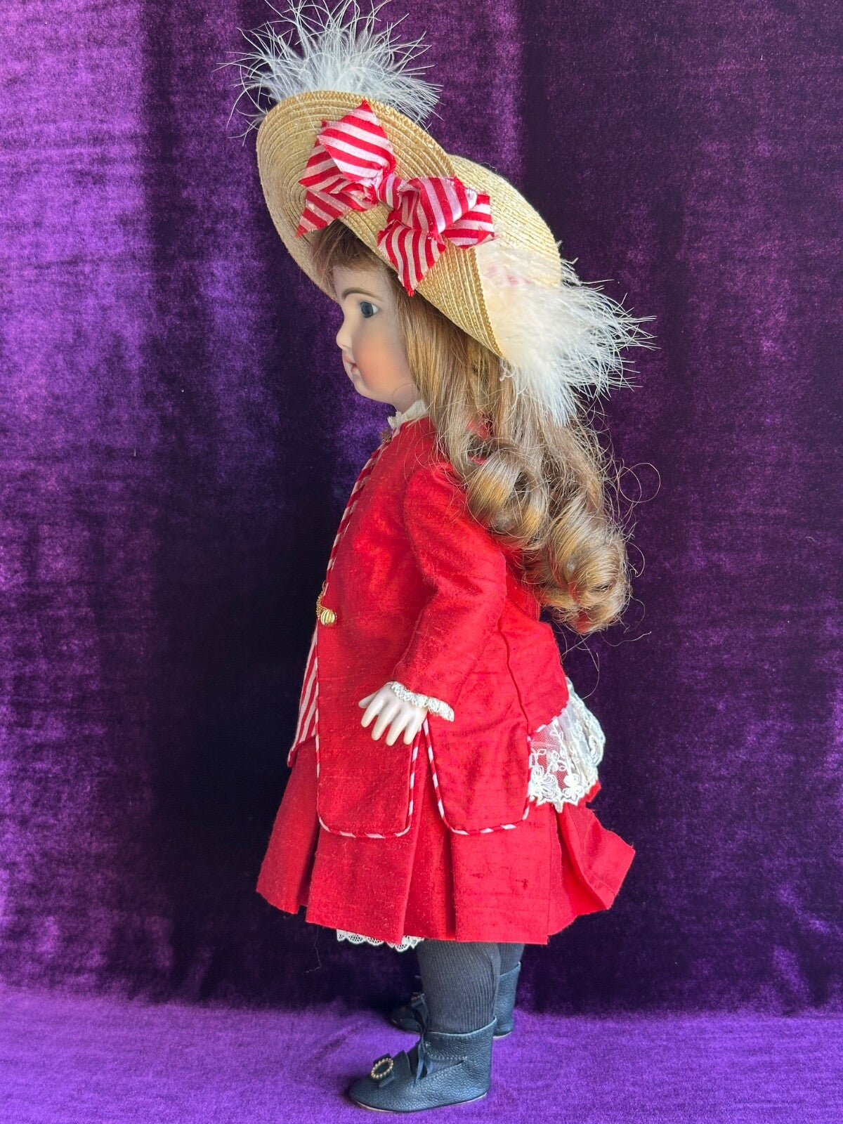 Porcelain 17” Reproduction of Antique French Rabery & Delphieu L'Intrepide Doll