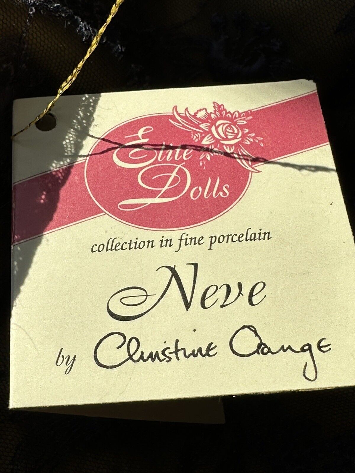 Lifelike 26” Collectible Porcelain Doll “Neve” by Christine Orange LE 600
