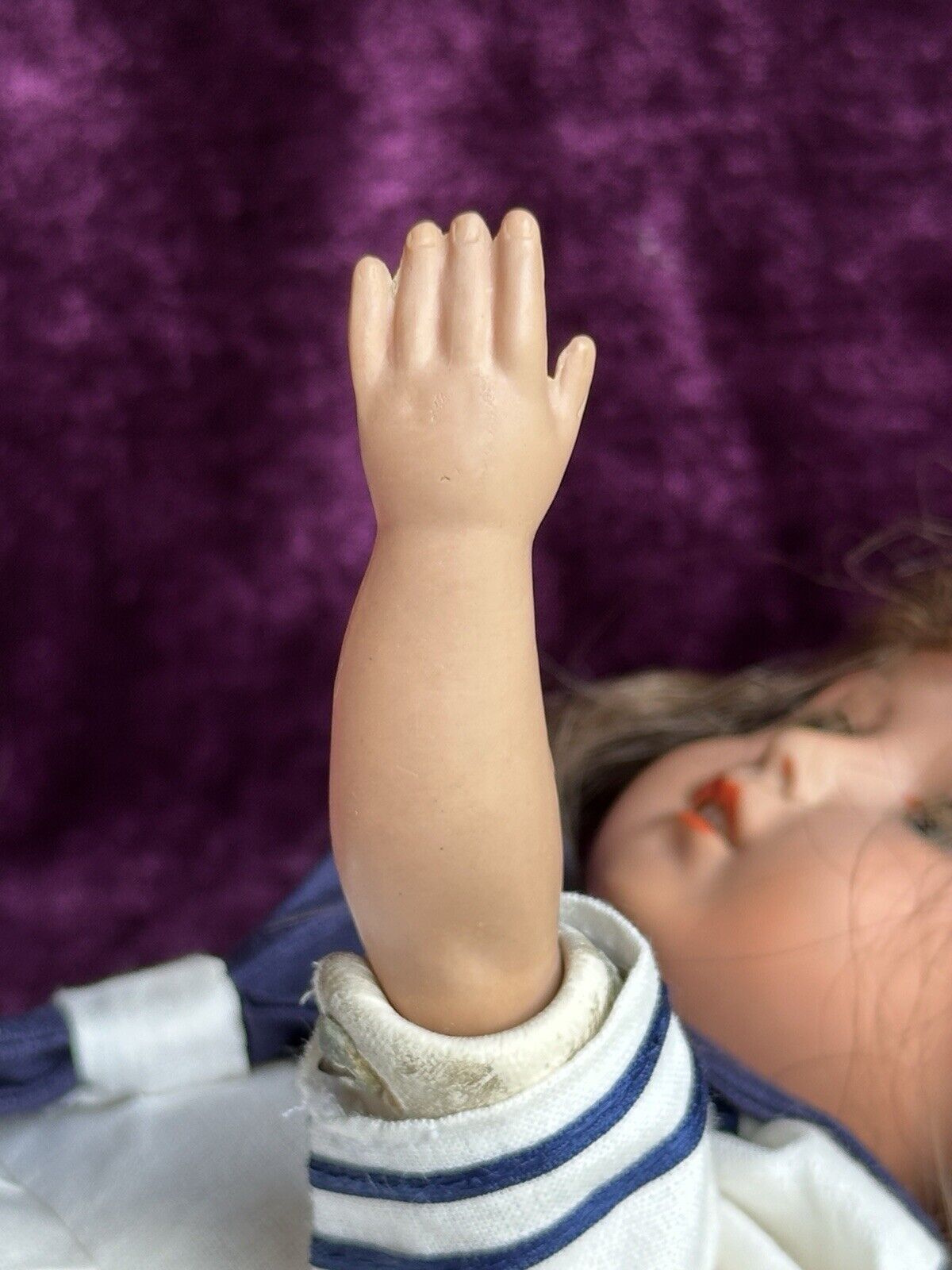 Antique German 15” Schildkröt and Kammer Reinhardt Celluloid Head Kid Body Doll