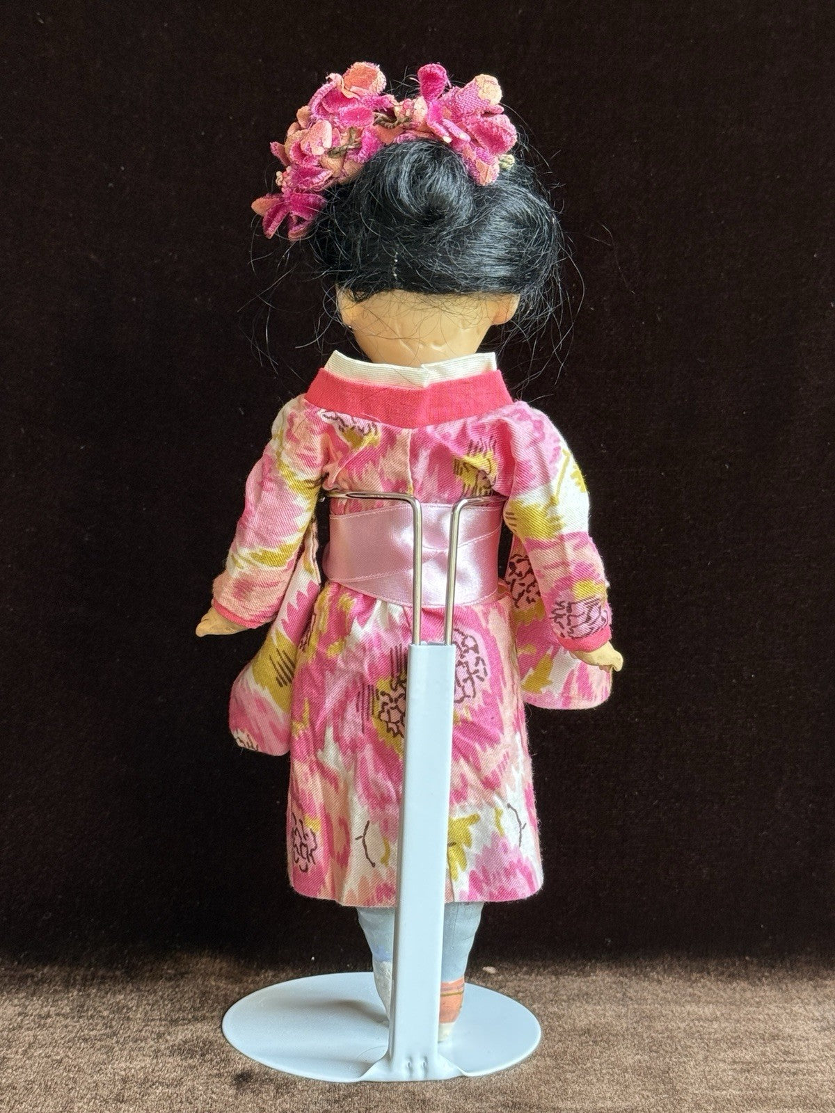 Antique German 8” Armand Marseille Asian Bisque Head Oriental Girl Doll
