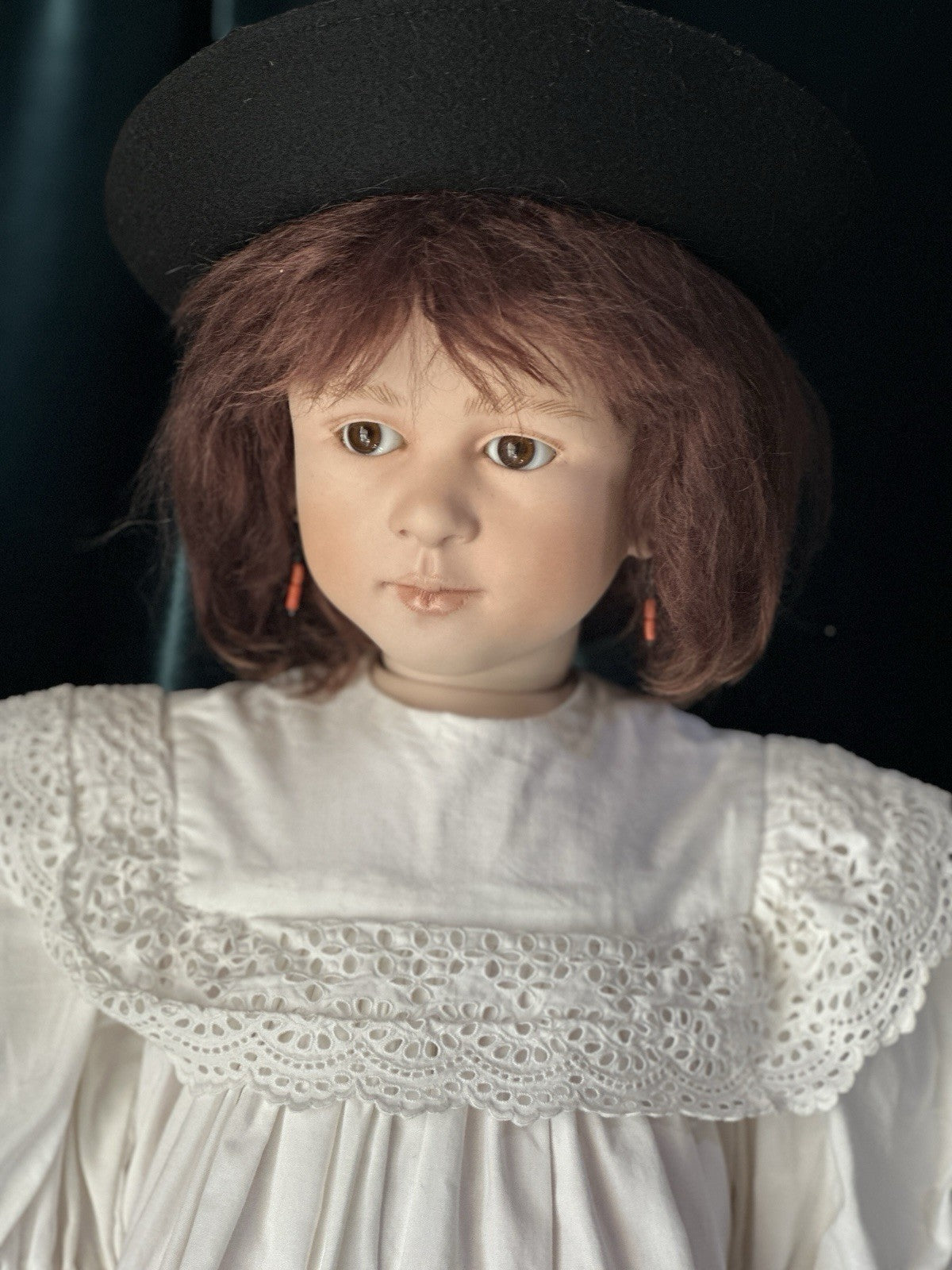 OOAK Collectible Artist 28” Porcelain Doll “Natalie” by Ruth Treffeisen