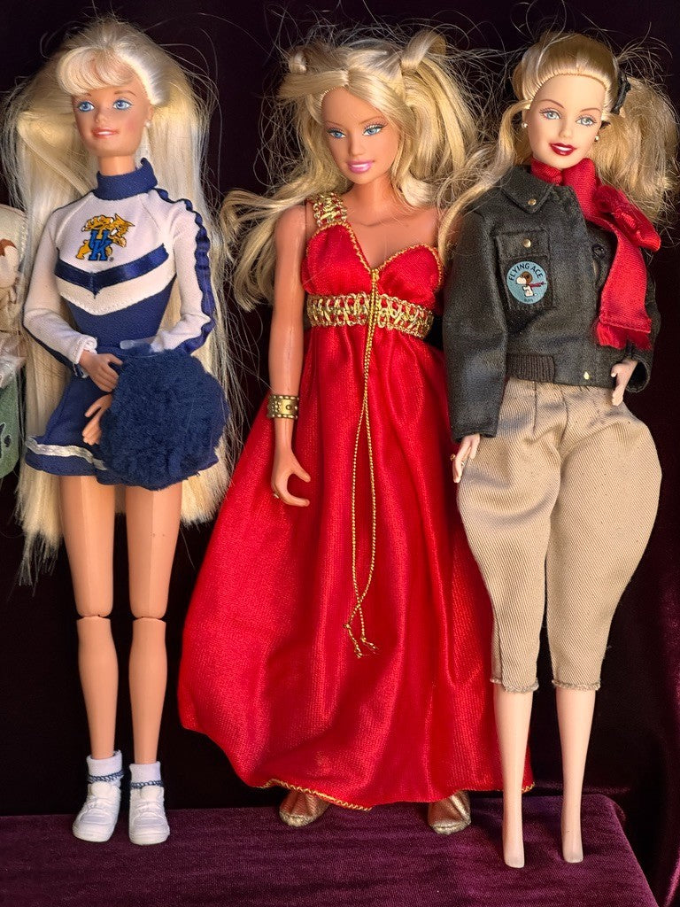 Lot of 17 Vintage Mattel Babrbie and Friends Dolls As Is