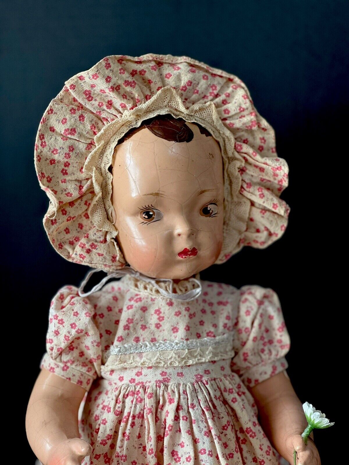 Rare Original Vintage 1946 Composition 16” Terri Lee Doll Multiple Outfits