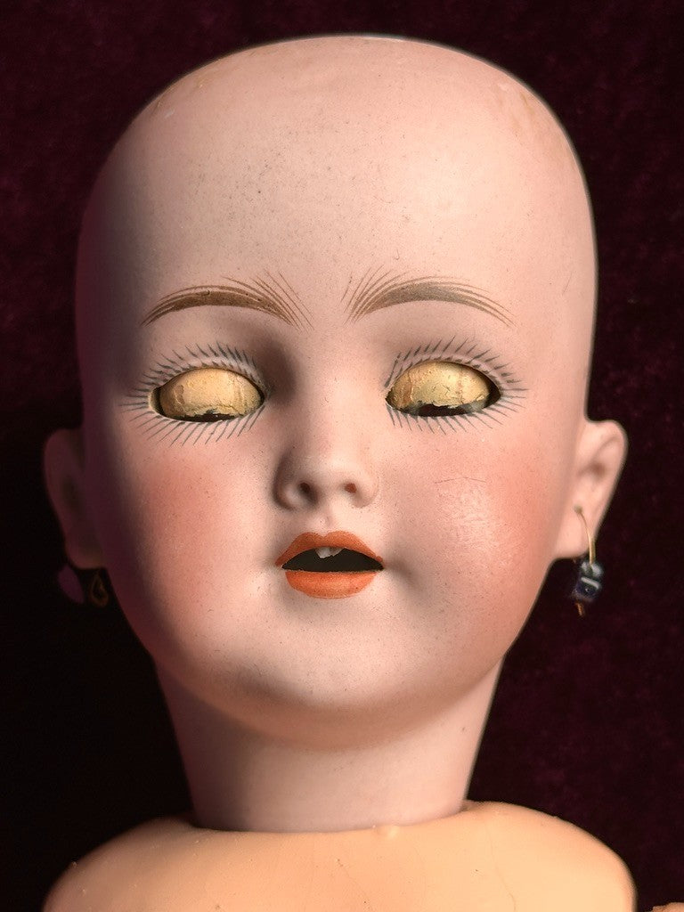 Antique German 14” Simon Halbig 1249 SANTA Bisque Head Doll