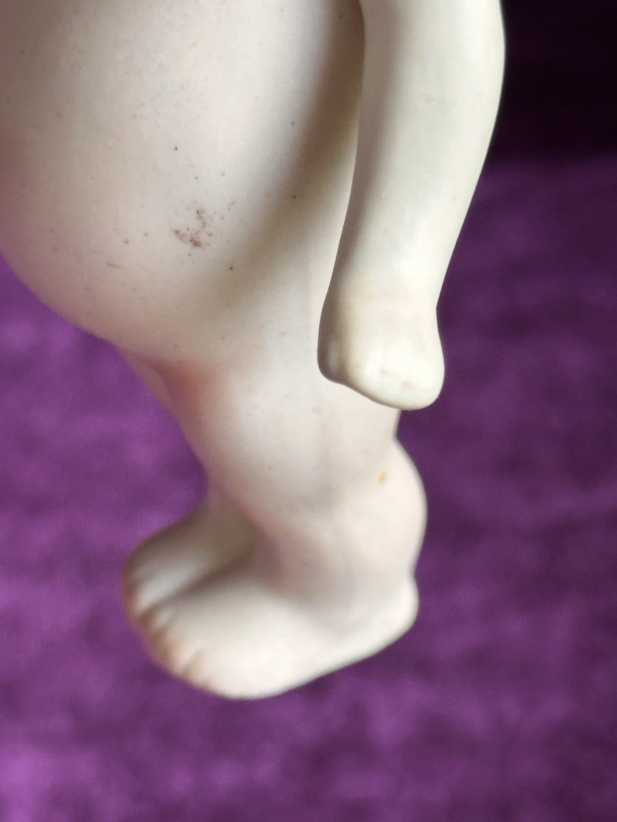 Antique All-Bisque 5.25” Kewpie Doll – Signed O’Neill, Blue Wings, Heart Label