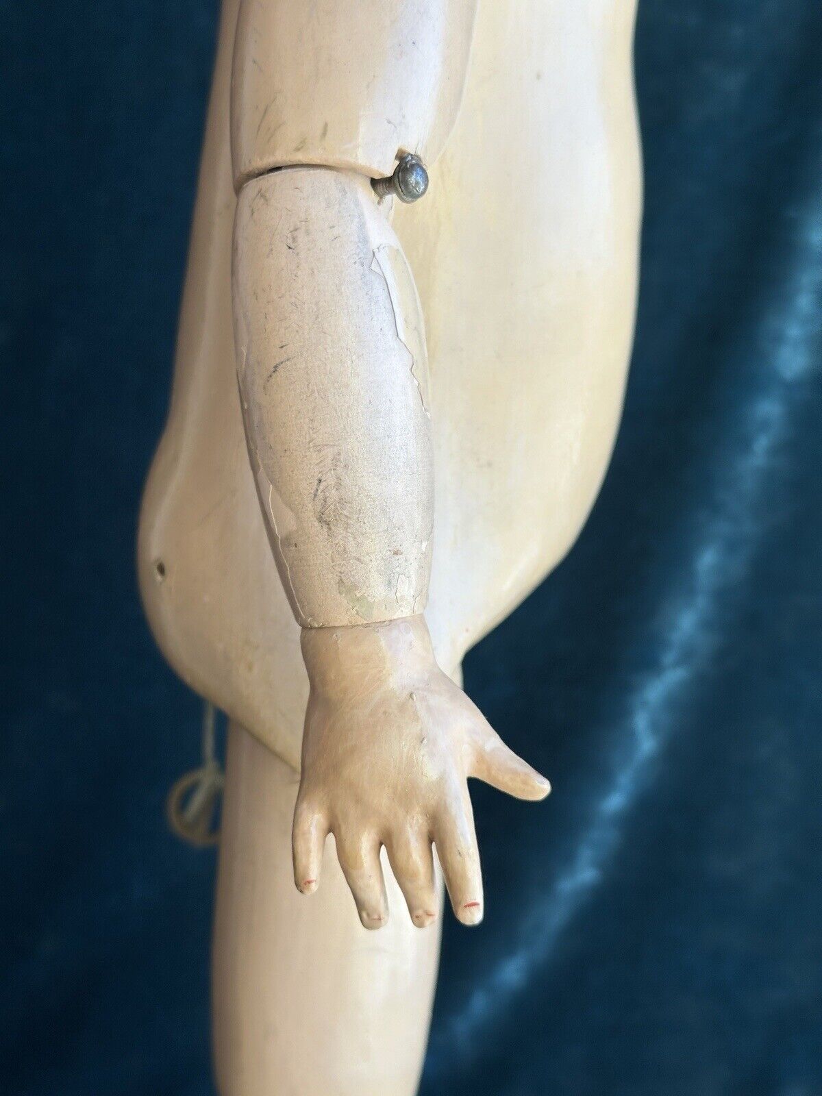 Antique German 22” Adolf Wislizenus Special Bisque Head Doll Walker Body