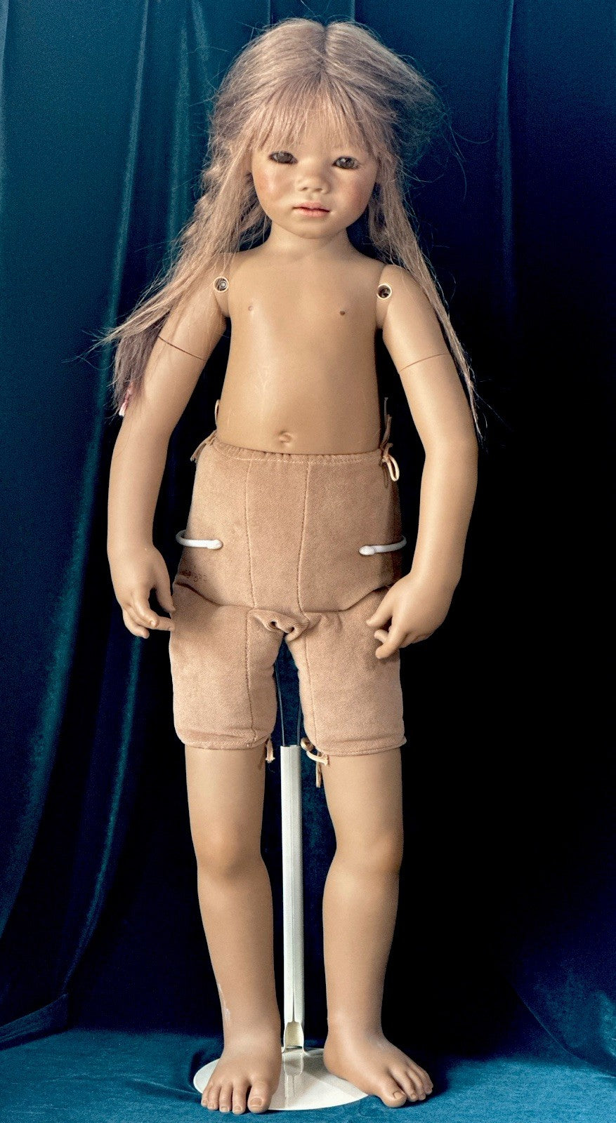 Collectible German Annette Himstedt Vinyl 32” Doll “Arapati” from Brazil LE 713