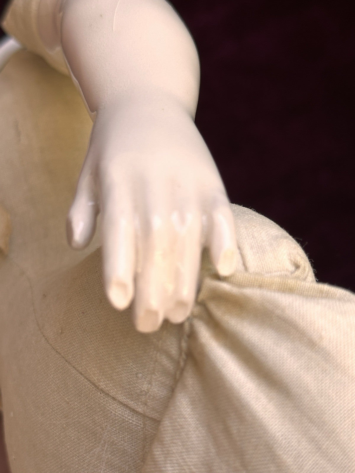 Vintage 1957 18” Reproduction of Antique German China Parian Fashion Doll