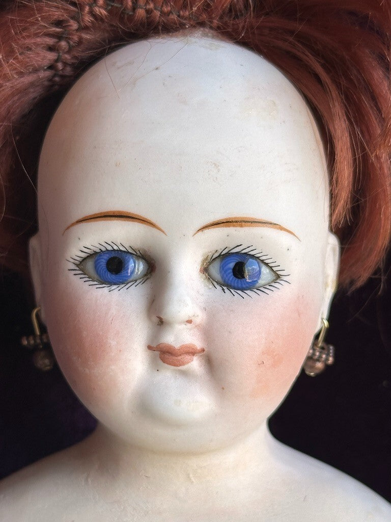 Rare Antique German 18” Belton Solid Domed Bisque Shoulder Head Fashion Doll