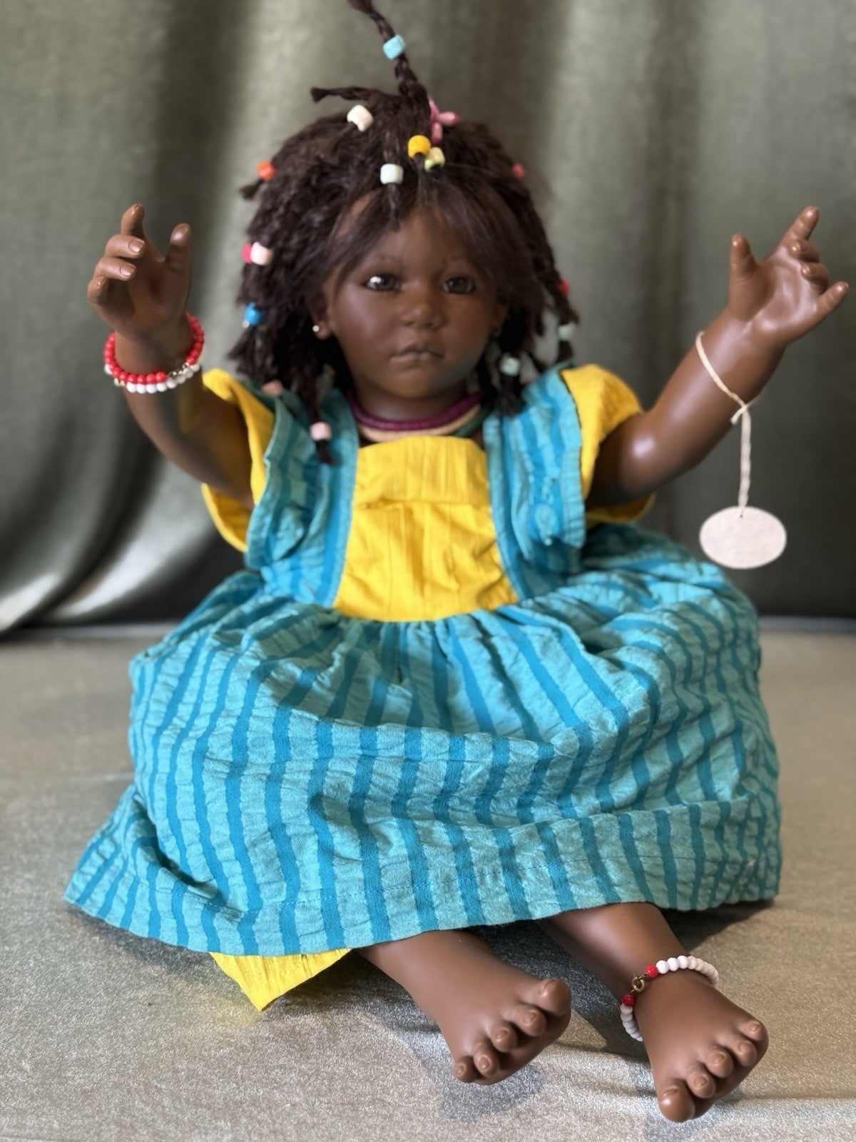 Collectible Vinyl Annette Himstedt 26” Ayoka African American Doll