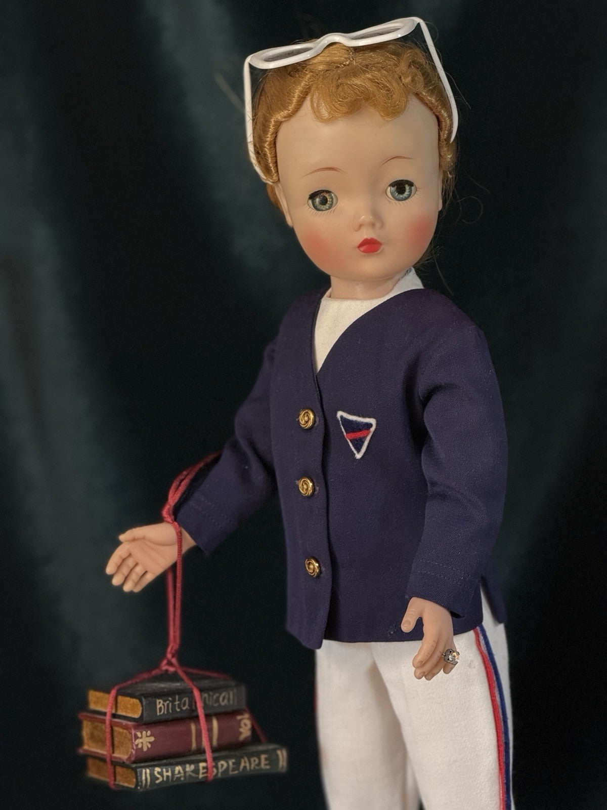 Vintage Tagged Yachting Ensemble 1958 Madame Alexander 20” Cissy Doll