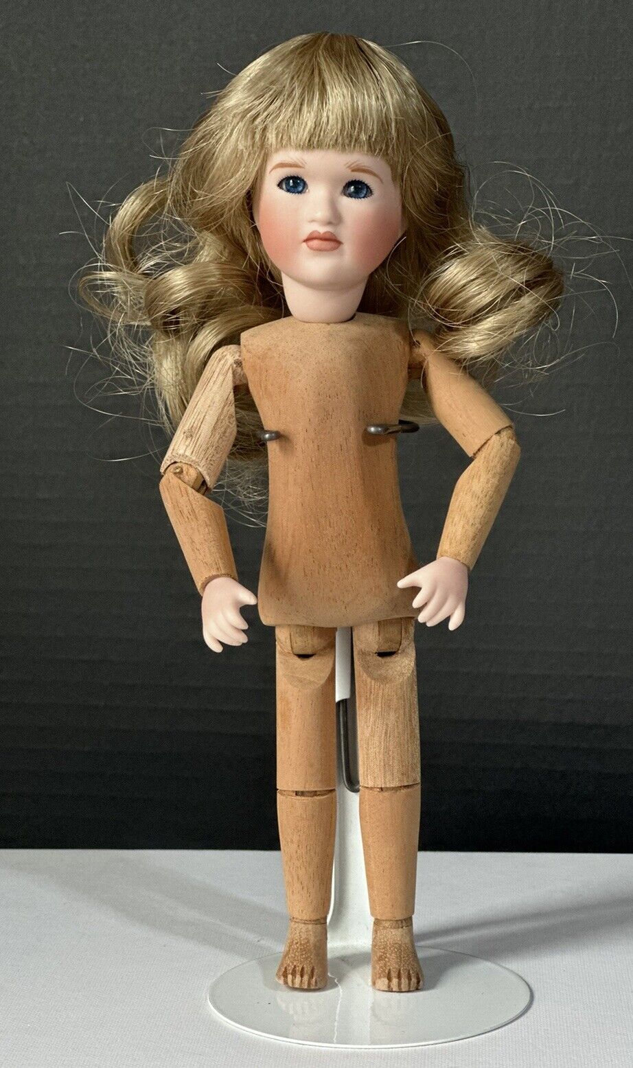 LE 175 Wendy Lawton “Secret Garden” Wooden Jointed & Porcelain 9” Doll Tag