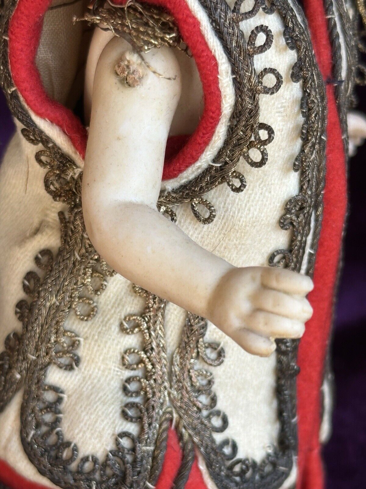 Antique German 6.75” Simon Halbig Asian All Bisque Oriental Boy Doll