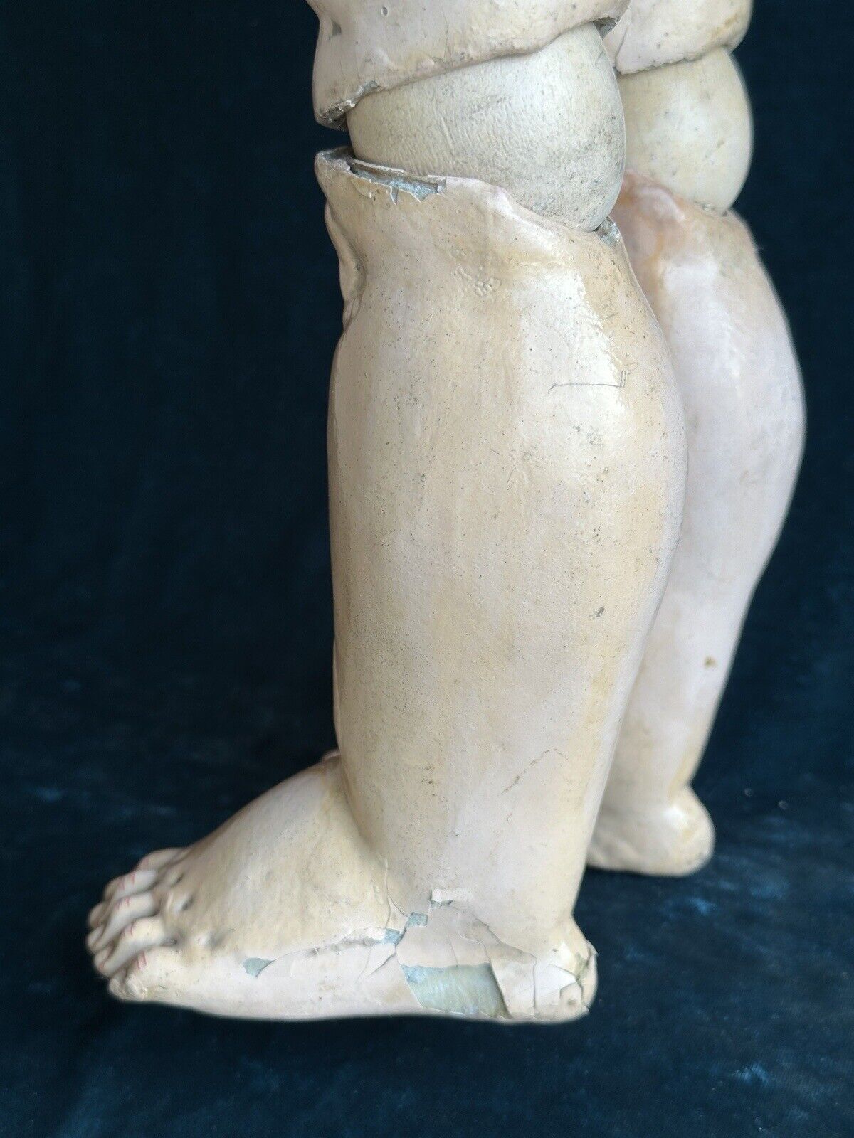Large Antique German 31” Swaine & Co (?) Bisque Head Child Doll