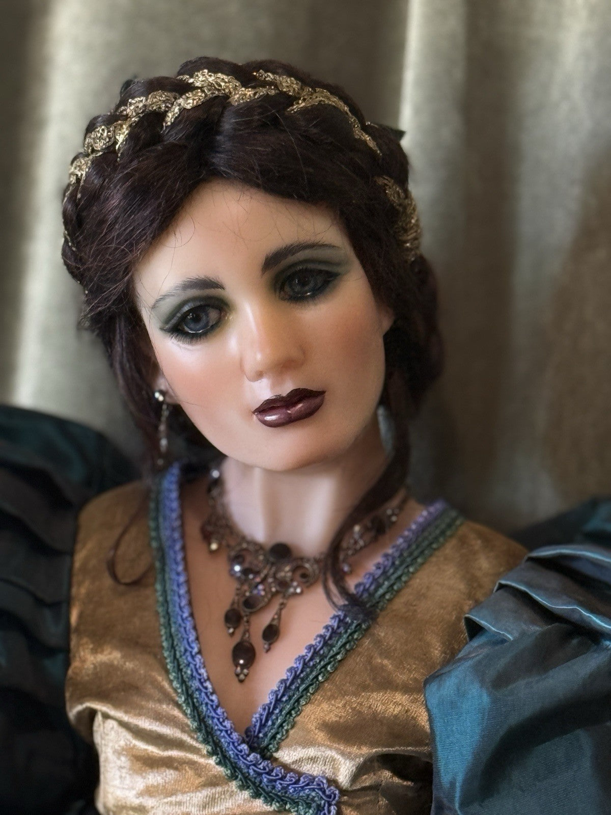 OOAK (?) Collectible Lifelike 48” Wax (?) Doll “Catalina” by Juanita Montoya