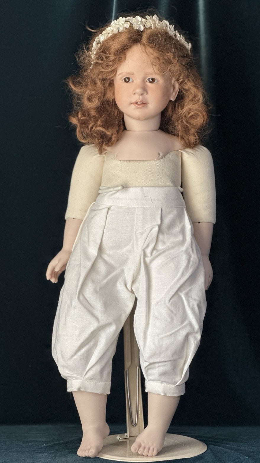 Collectible Artist 22” Porcelain Doll “Pauline” by Ruth Treffeisen LE 100 COA