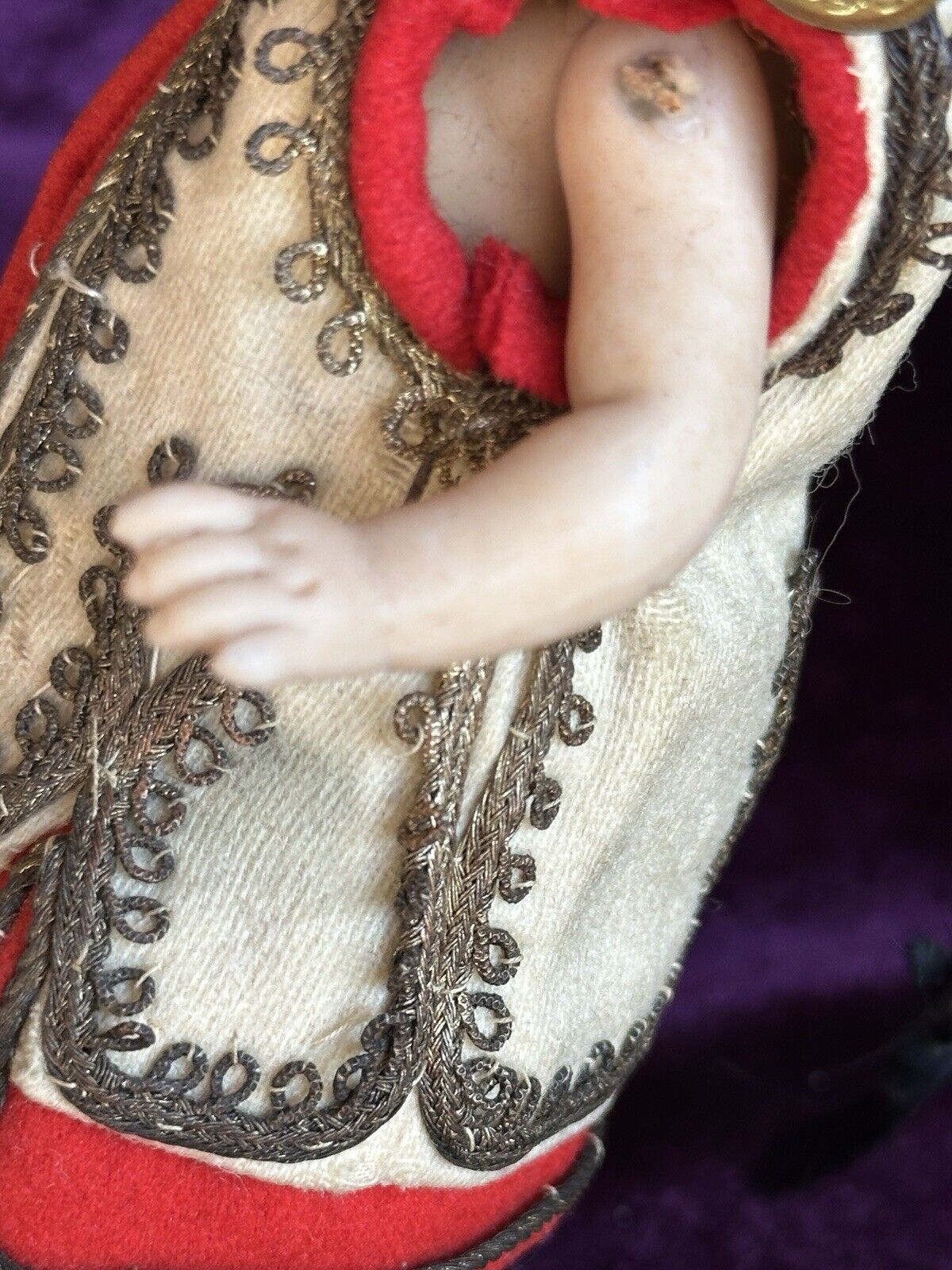 Antique German 6.75” Simon Halbig Asian All Bisque Oriental Boy Doll