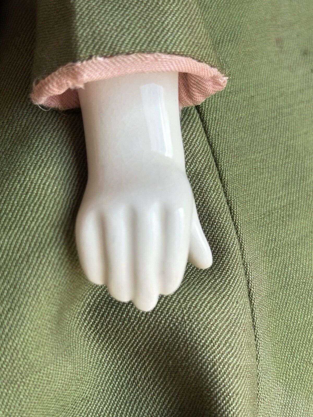 Antique German 20” Flat Top Highbrow China Shoulder Head Doll