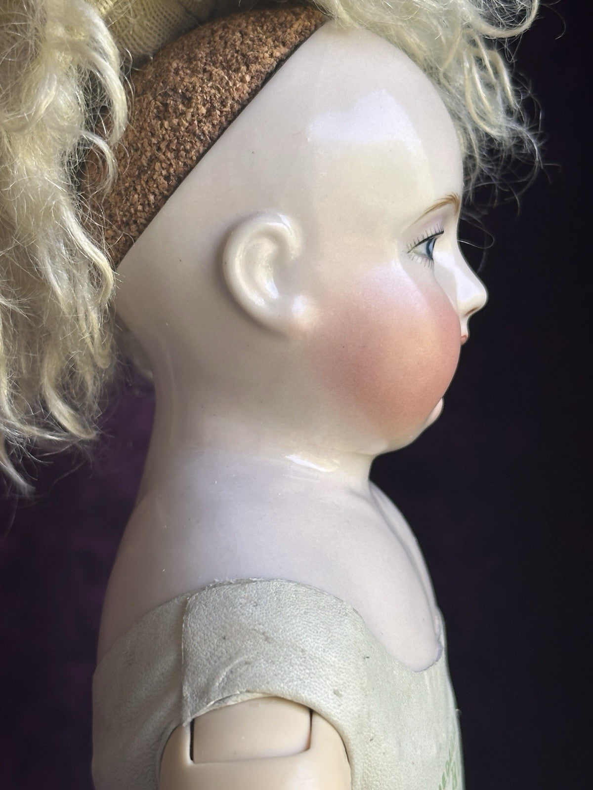 Collectible Porcelain Reproduction of Antique French Huret China Fashion Doll