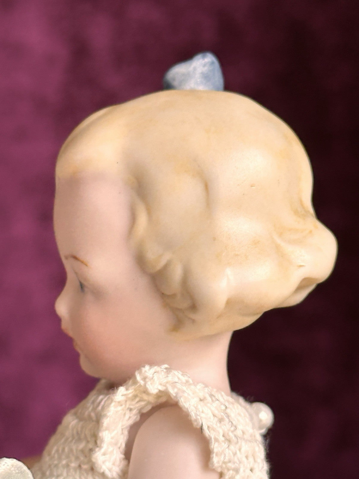 All Porcelain 5.5” Reproduction of Antique German Limbach Girl Doll