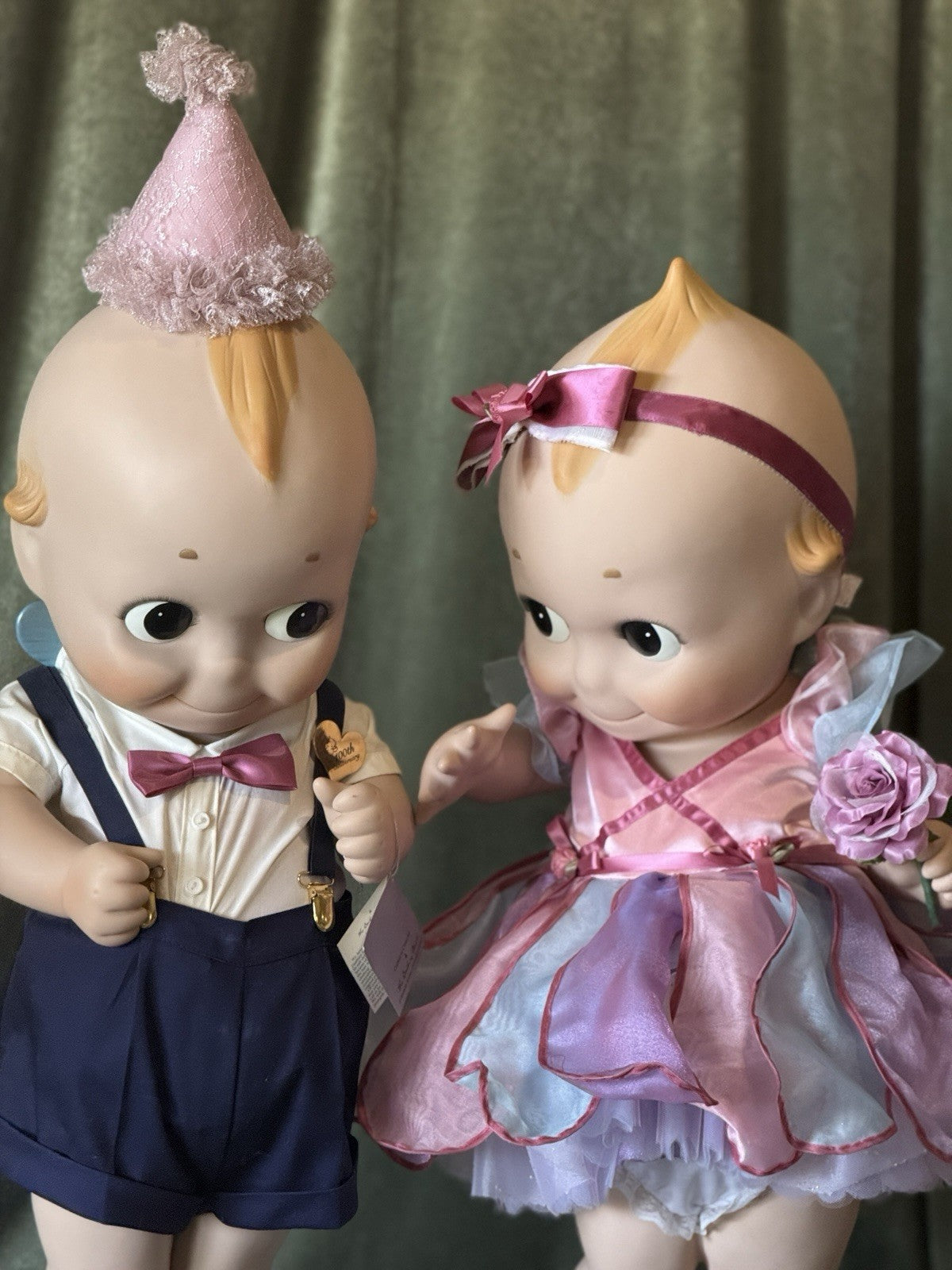 Lot Of 2 Large 30” Danbury Mint 100th Anniversary Limited Edition Kewpie Dolls