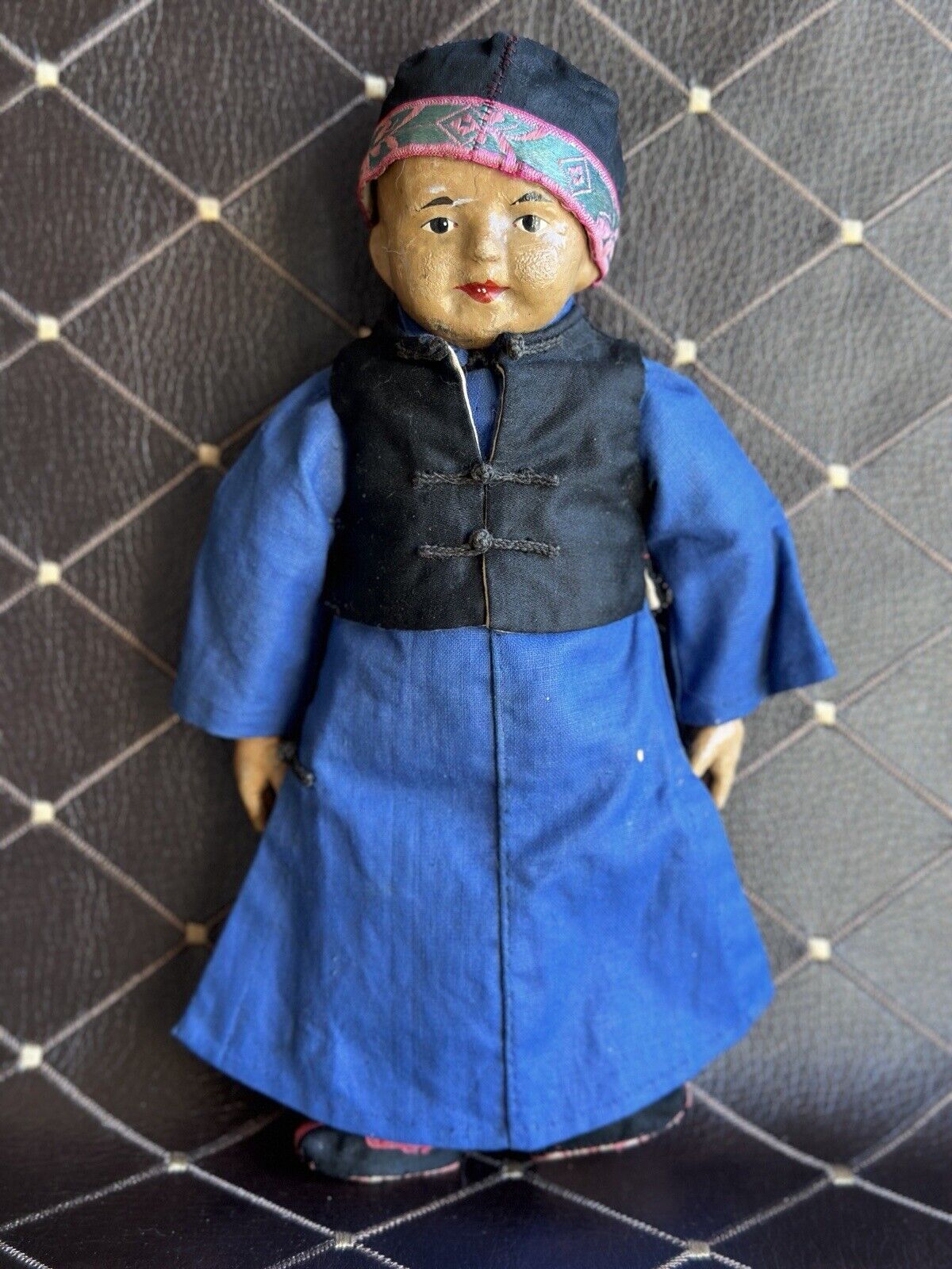 Antique Chinese Martha Chase Style FIve Finger Ching Child Missions Doll