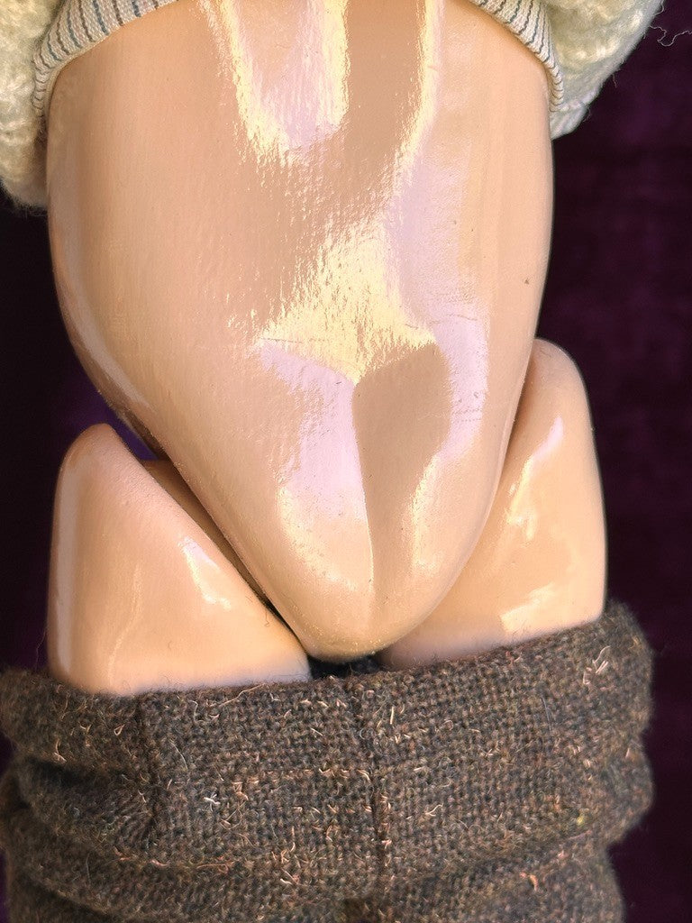 Vintage 11” Reproduction of Antique French SFBJ 252 (?) Pouty Boy Doll