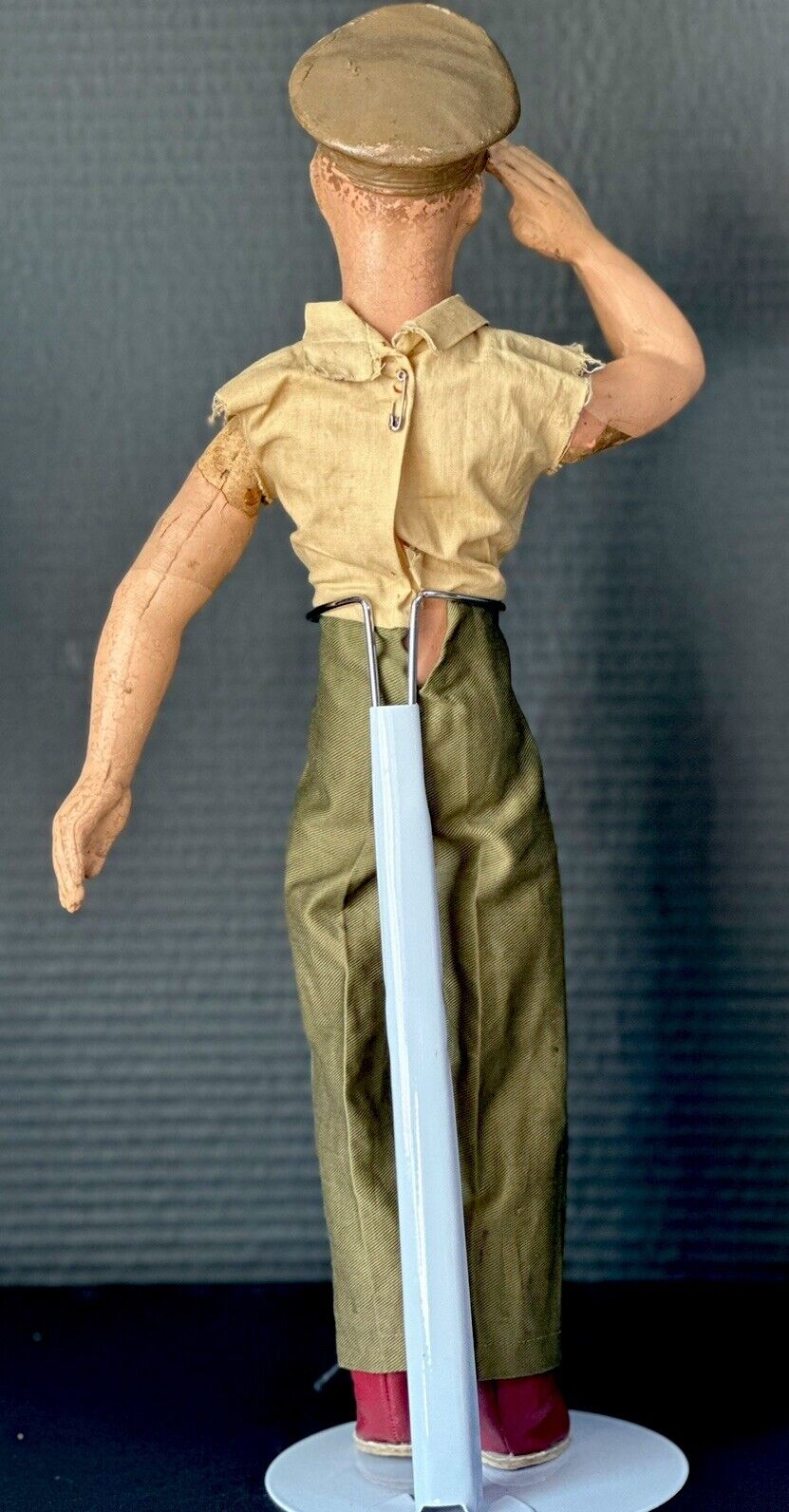 Vintage 1940’s WW2 General Douglas MacArthur Composition 19” Doll by Freundlich