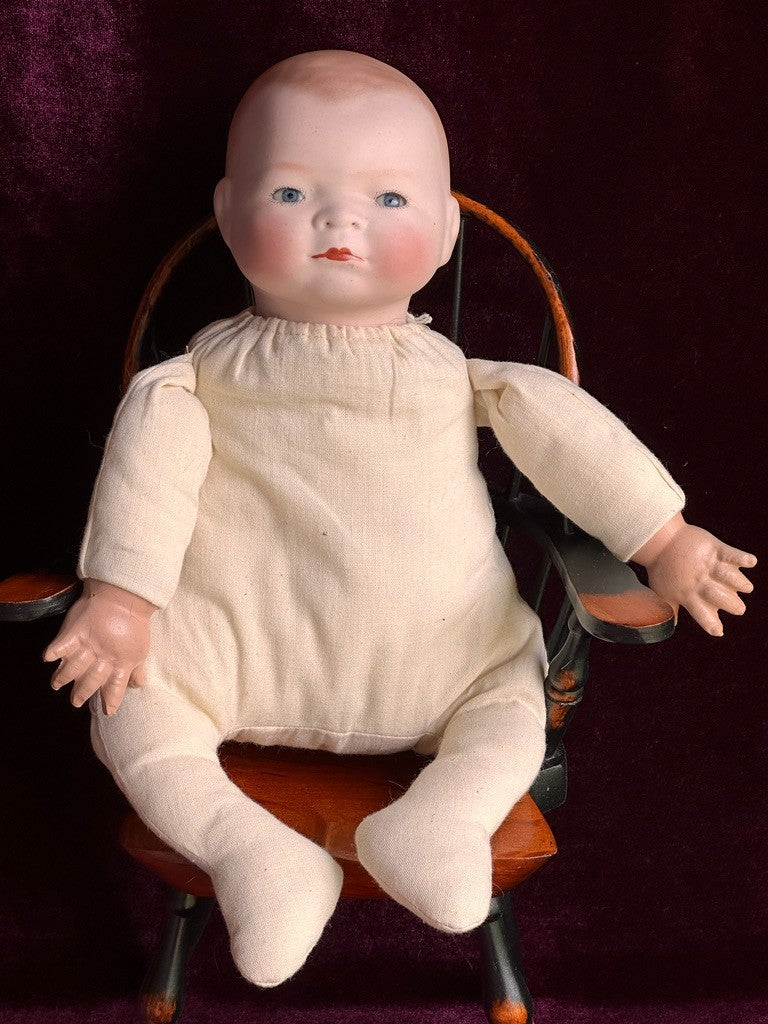 2 Antique German Grace Putnam & Armand Marseille Dream Baby Bisque Head Dolls