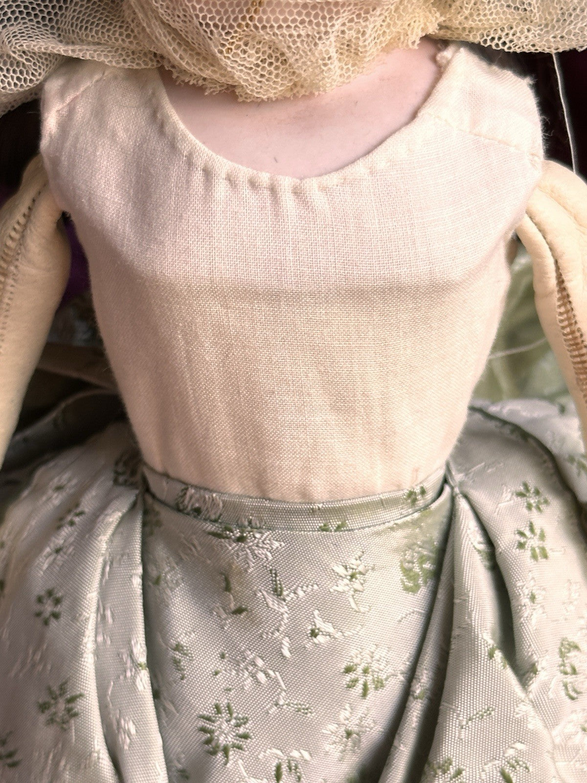 Unidentified 13” Antique French/German 902 or 909 Solid Bisque Head Fashion Doll