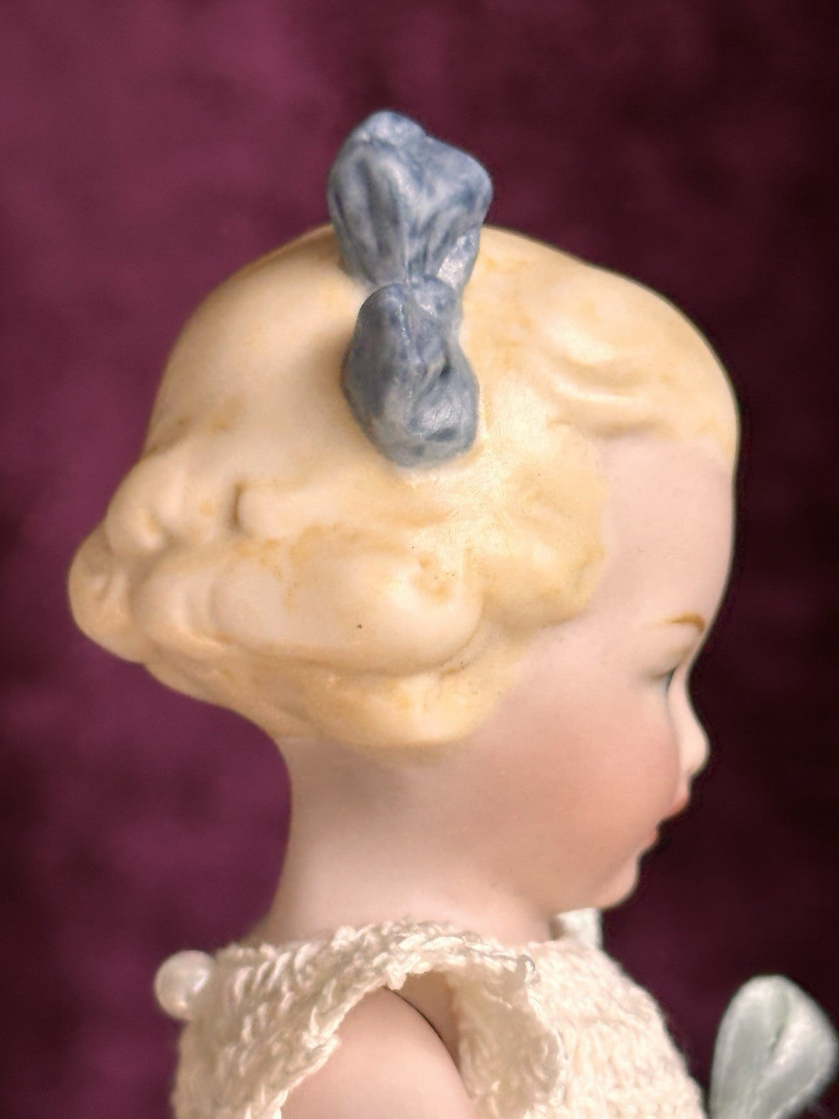 All Porcelain 5.5” Reproduction of Antique German Limbach Girl Doll