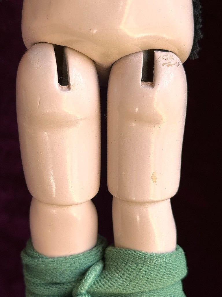 Porcelain/Composition UFDC (?) Artist Two-Faces 9.25" Halloween Girl/Witch Doll