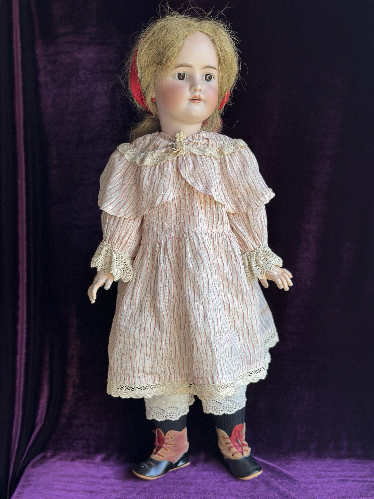 Large Antique German 29” Simon Halbig Heinrich Handwerck Bisque Head Doll