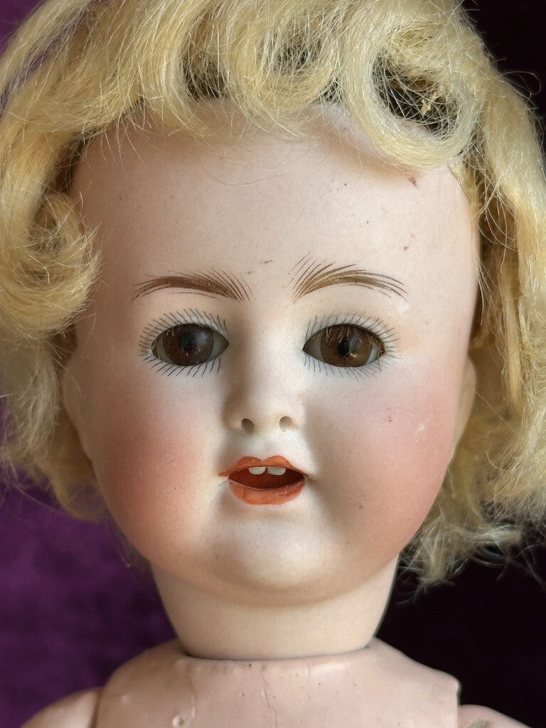 Antique German 8” Alt Beck Gottschalk Bisque Head 1361 Bisque Head Baby Doll