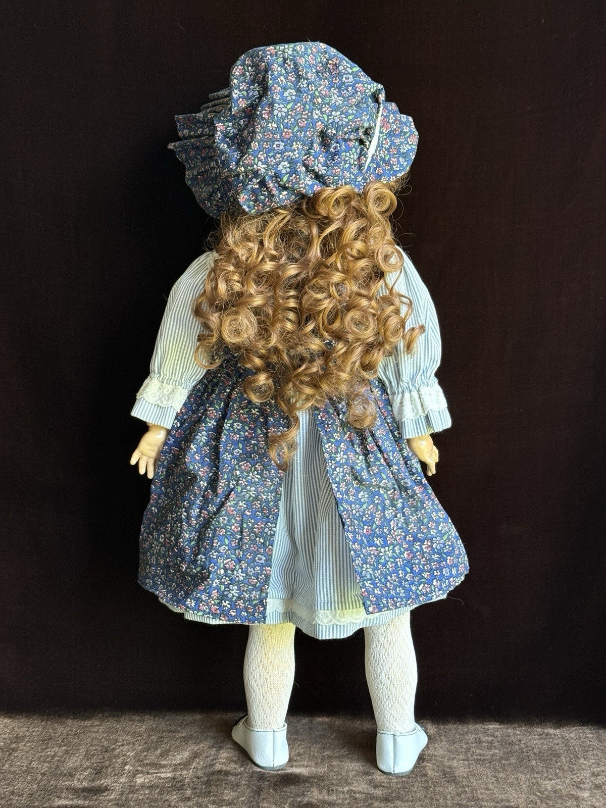 Antique German 22” Goebel B4 Bisque Head Composition Body Doll