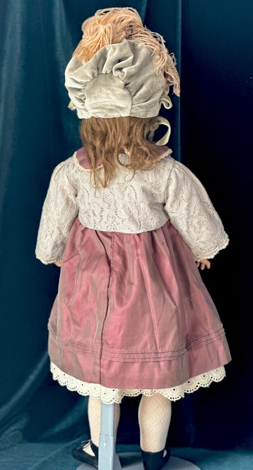 Antique German Kestner Mold 171 24” Doll Bisque Head Composition Body