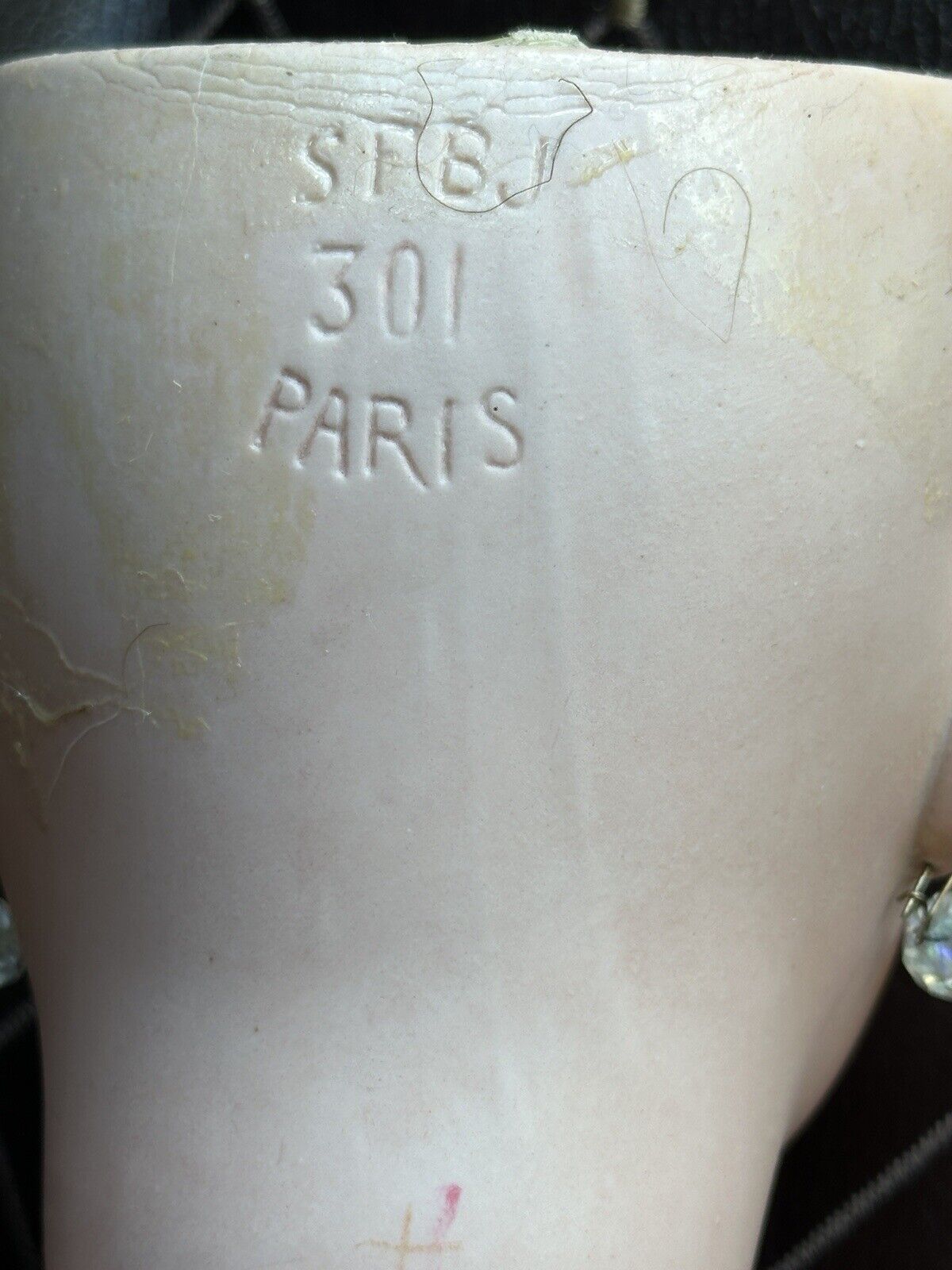Large Antique French 26” SFBJ 301 Bisque Head Bride Doll Working Crier