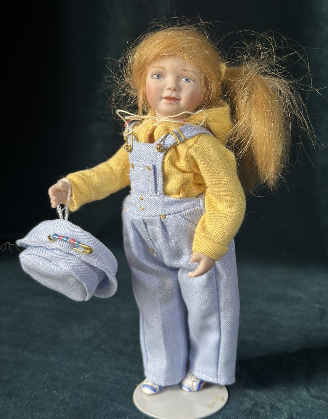 Artist Porcelain 6 1/2” Doll “Faye” by Andrea Robbins LE 17/25