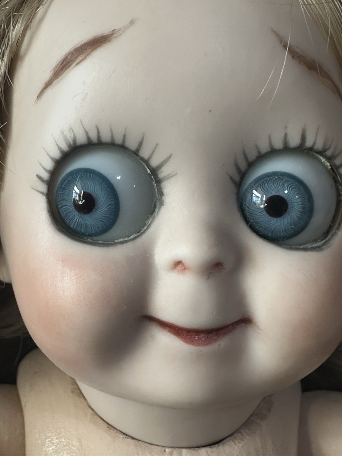 Lot Of 2 Vintage Reproduction of Antique German JDK 221 Googly Eyes 11” Dolls