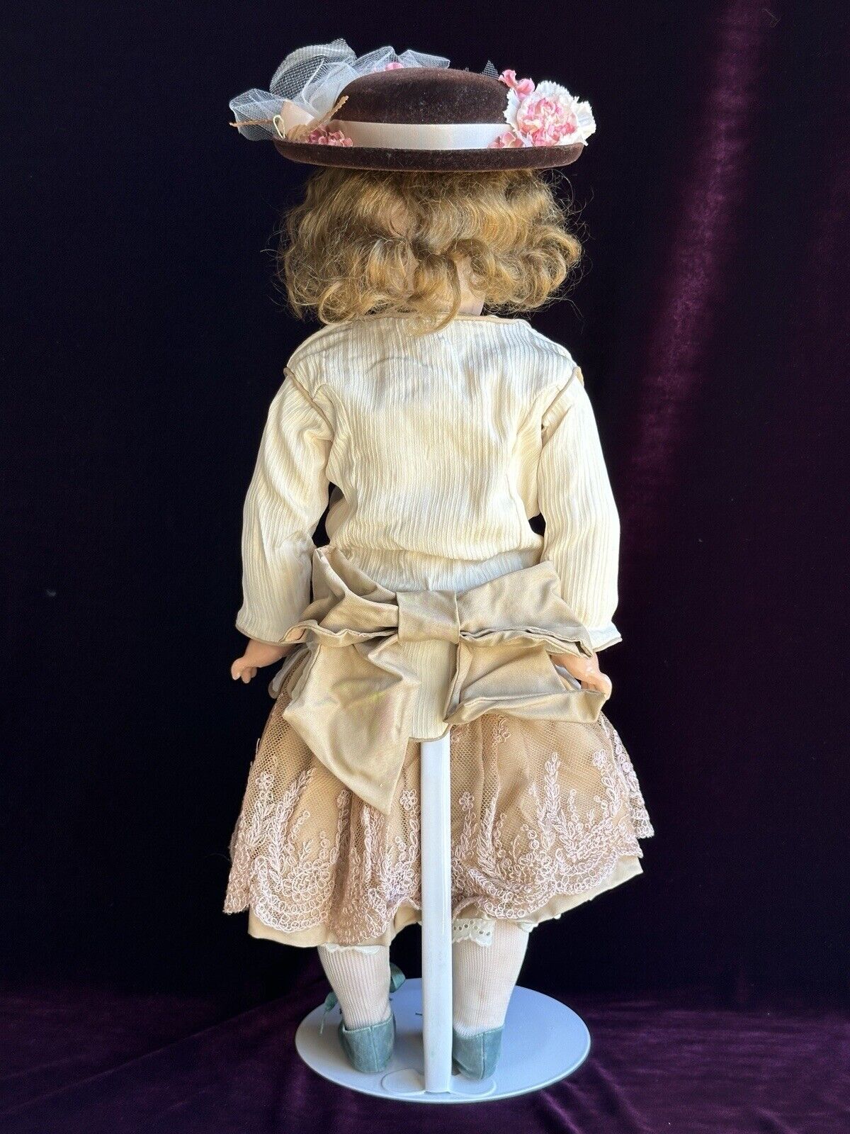 Antique German 22" Bahr Proschild 224 Edison Phonograph Sonnenberg Bisque Doll