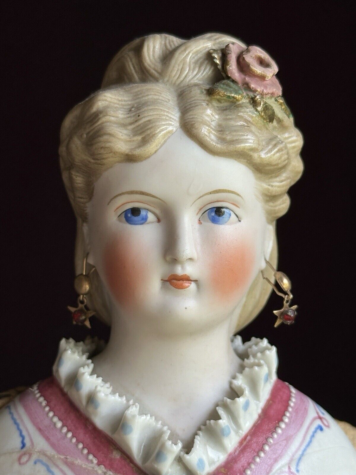 Antique German 16” Dornheim, Koch & Fischer Parian Dresden Parian Fashion Doll