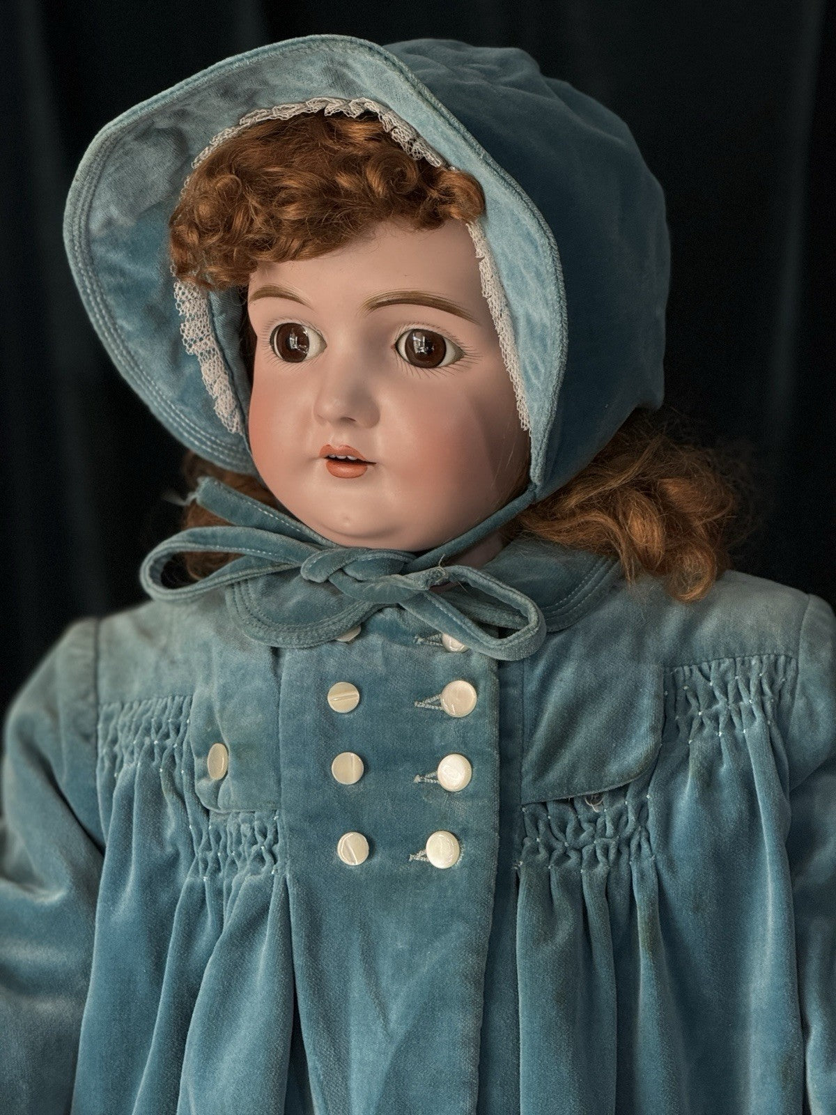 Large Antique German Kestner 164 Bisque Head Composition Body 28” Doll