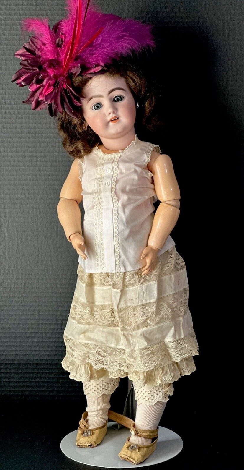 Antique German Simon Halbig Mold 1009 Dep 24” Doll Bisque Head Composition Body