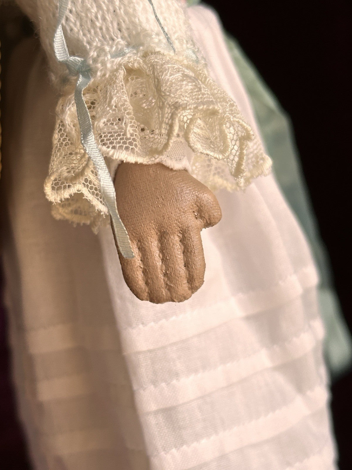 Collectible 10.5” UFDC Artist Gail Wilson Izannah Walker Repro Cloth Doll
