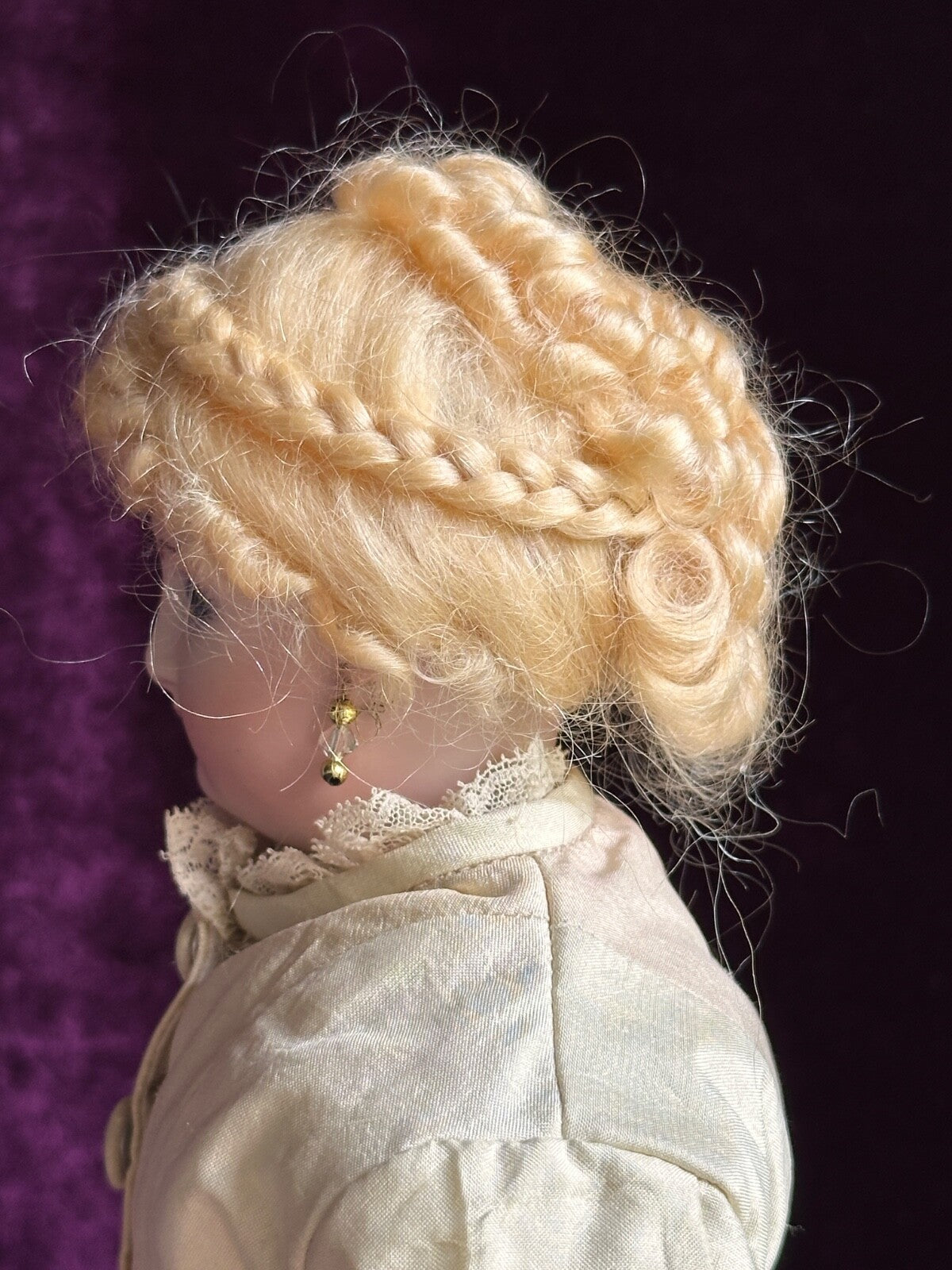 Porcelain 15.25” Reproduction of Antique French Smiling Bru Fashion Doll