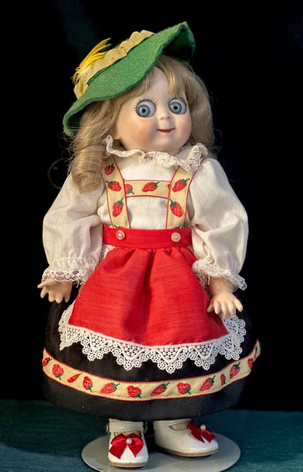 Lot Of 2 Vintage Reproduction of Antique German JDK 221 Googly Eyes 11” Dolls