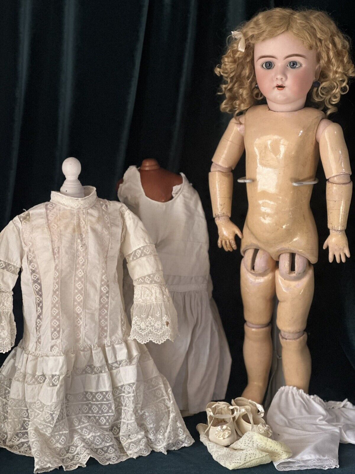 Antique German Heinrich Handwerck Mold Dep 109 Bisque Head 23” Doll