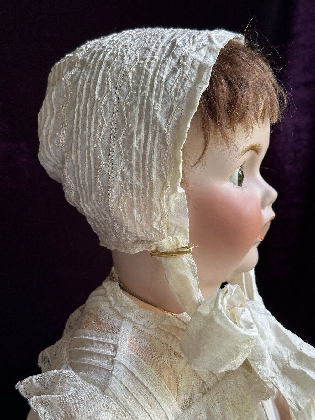 Large Antique German 23” Kestner JDK 257 Character Baby Doll
