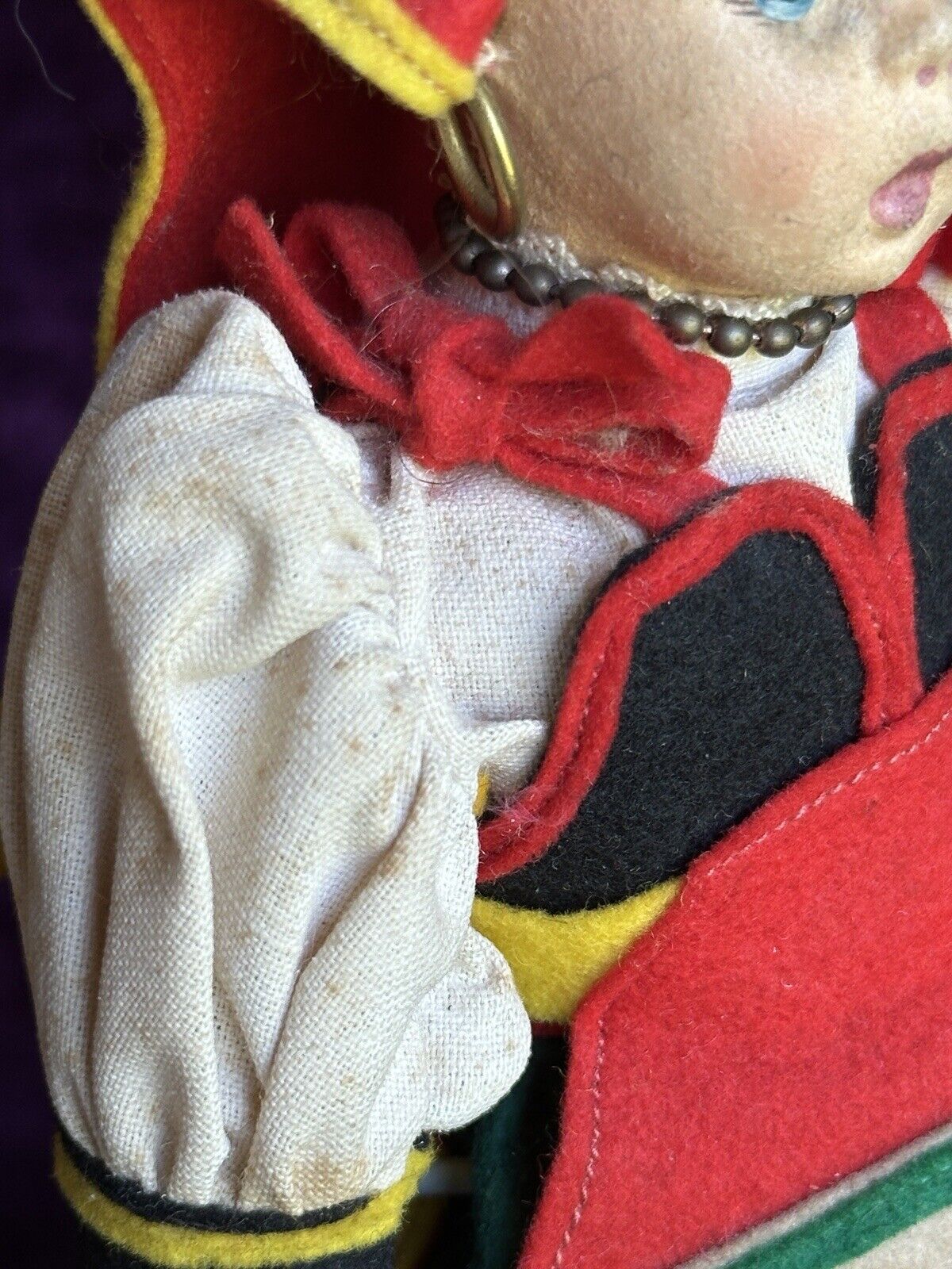 Vintage Italian 9” Lenci Mascotte Felt Cloth Doll with Tags