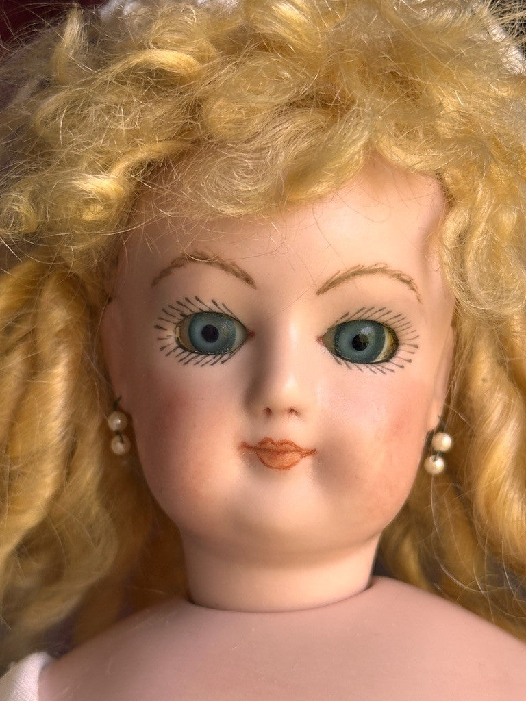 Vintage Porcelain 15” Reproduction of Antique French Gaultier Fashion Bride Doll